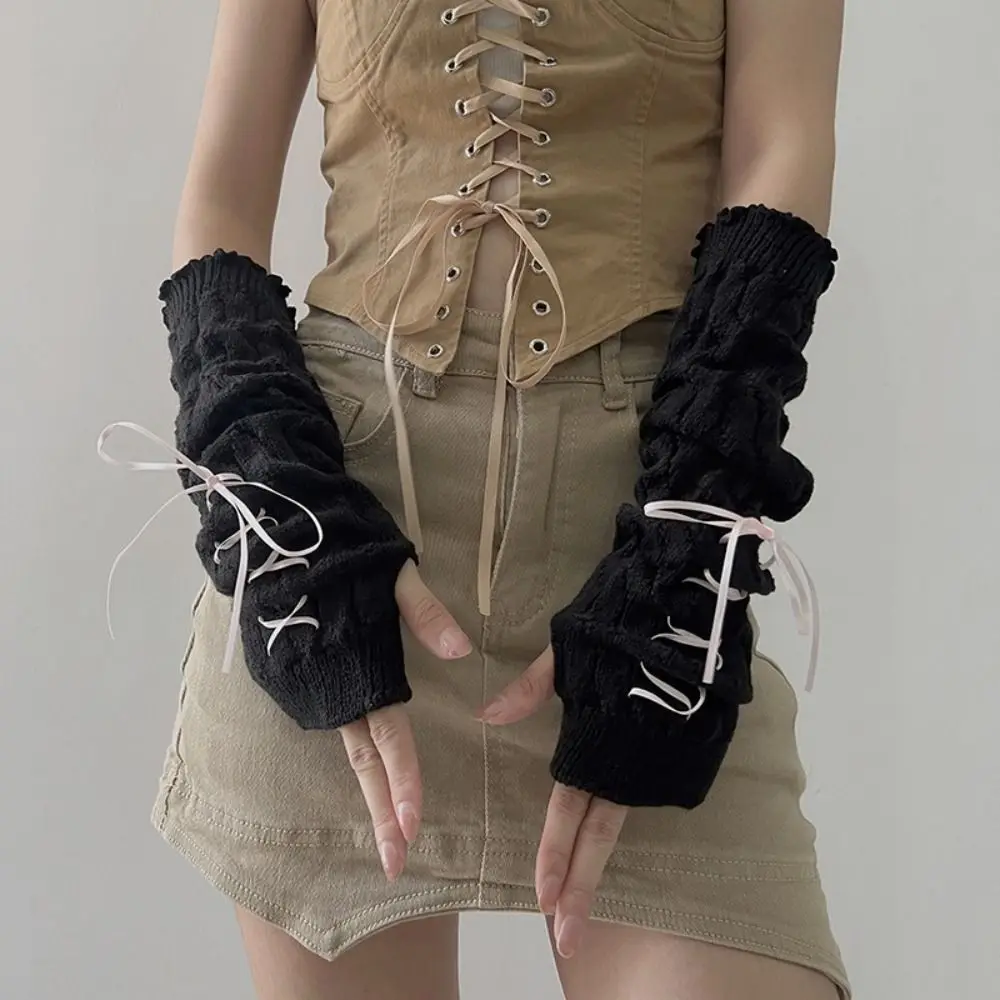 Cool Fingerless Long Wrist Gloves Arm Warmers False Sleeves Knitted Gloves Finger Sleeves Cover Black White Half Finger Gloves
Cool Fingerless Long Wrist Gloves Arm Warmers False Sleeves Knitted Gloves Finger Sleeves Cover Black White Half Finger Gloves