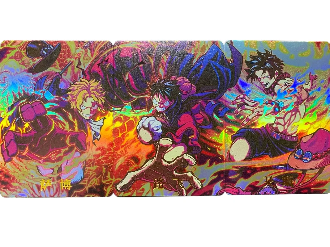 One Piece Anime Trading Flash Card - Sabo Monkey D. Luffy & Portgas·D·Ace Self Control Collect Signature Gift Cartoon 
One Piece Anime Trading Flash Card - Sabo Monkey D. Luffy & Portgas·D·Ace Self Control Collect Signature Gift Cartoon