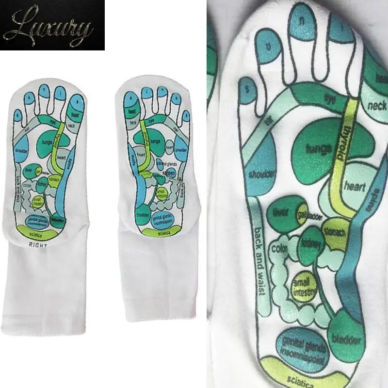 1 Pair Acupressure Socks Physiotherapy Massage Relieve Tired Feet Reflexology Foot Point Full Illustration
1 Pair Acupressure Socks Physiotherapy Massage Relieve Tired Feet Reflexology Foot Point Full Illustration