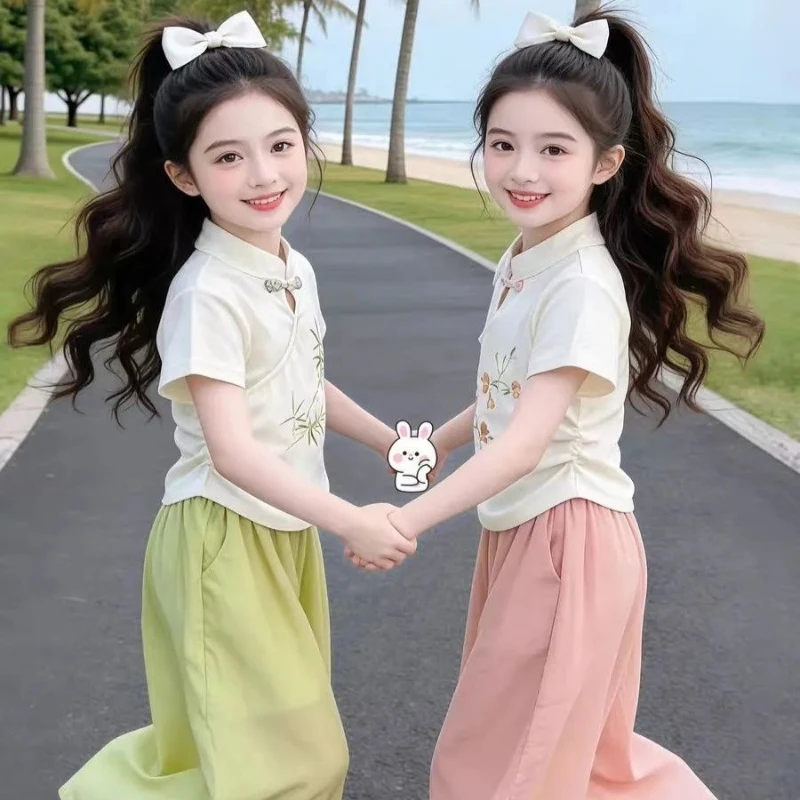 2026 Summer Girls Fashion Trendy Set Korean Style Wide Leg Skirt Pants Loose Casual Outfit for Teen Kids Baby Girl Clothes 7-12Y
2026 Summer Girls Fashion Trendy Set Korean Style Wide Leg Skirt Pants Loose Casual Outfit for Teen Kids Baby Girl Clothes 7-12Y