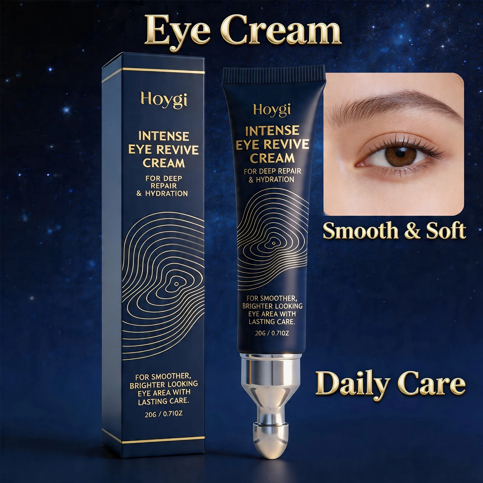 Hydrating Eye Cream with Massage Applicator Around the Eyes Smoothing Fine Lines Anti Dark Circle Puffiness Brighten Eye Contour
Hydrating Eye Cream with Massage Applicator Around the Eyes Smoothing Fine Lines Anti Dark Circle Puffiness Brighten Eye Contour