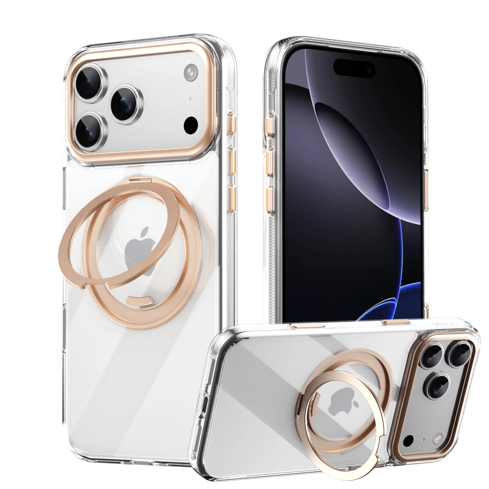 For iPhone 17 Pro Max 17Air Case Protective Clear Metal Button Magsafe Ring Holder Back Cover
For iPhone 17 Pro Max 17Air Case Protective Clear Metal Button Magsafe Ring Holder Back Cover