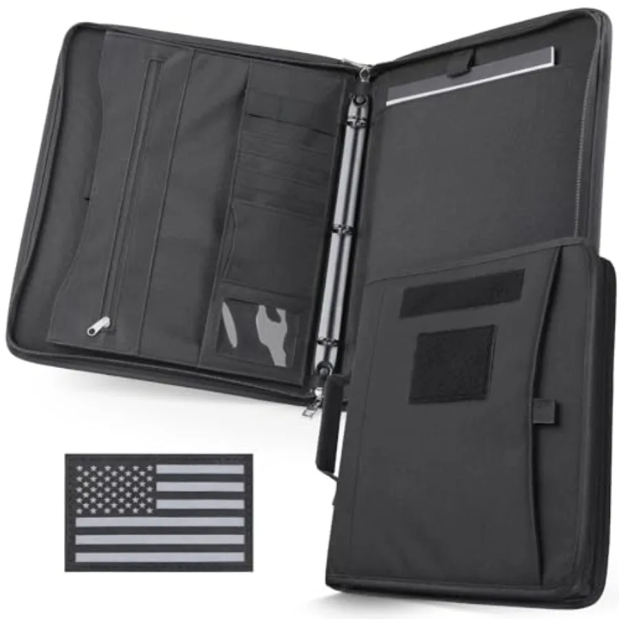 Portfolio Padfolio Binder Detachable 3-Ring Planner Zip Tactical Notebook Cover with A4 Letter Paper Multi-Pocket Carry Bag for
Portfolio Padfolio Binder Detachable 3-Ring Planner Zip Tactical Notebook Cover with A4 Letter Paper Multi-Pocket Carry Bag for