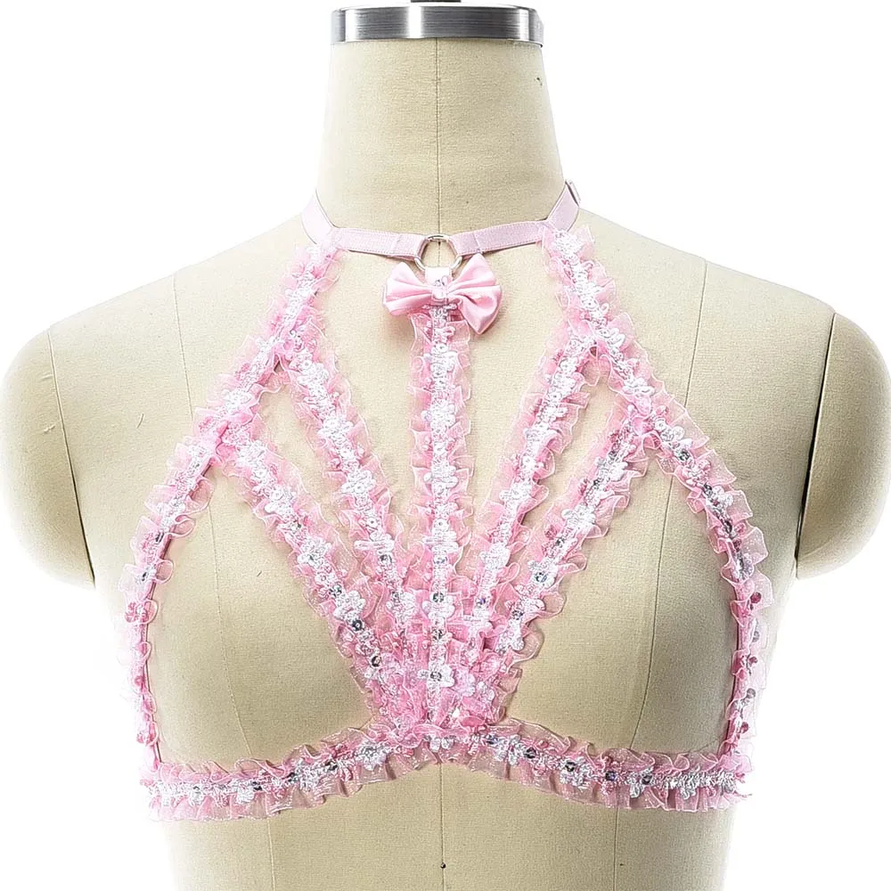 Pink Bow Honeymoon Underwear Women Hollow Harness Body Cage Bra Adjustable Lace Women Elastic Sexy Lingerie Body Harness
Pink Bow Honeymoon Underwear Women Hollow Harness Body Cage Bra Adjustable Lace Women Elastic Sexy Lingerie Body Harness