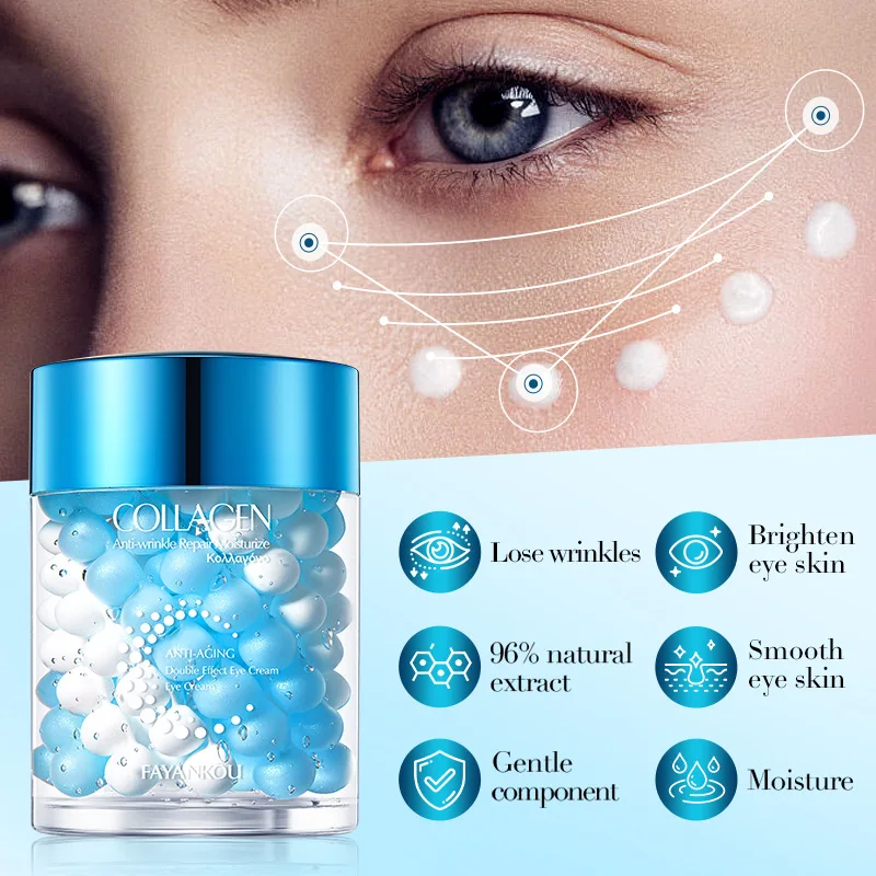 60g Collagen Anti-Wrinkle Repairing and Moisturizing Dual-Action Eye Cream, Multi-Effect Nourishment for the Skin Around the Eyes, Firming and Long-Lasting Moisturizing and Water-Locking Properties Improve Skin Elasticity, Make Skin Firm, Plump, Smooth, a
60g Collagen Anti-Wrinkle Repairing and Moisturizing Dual-Action Eye Cream, Multi-Effect Nourishment for the Skin Around the Eyes, Firming and Long-Lasting Moisturizing and Water-Locking Properties Improve Skin Elasticity, Make Skin Firm, Plump, Smooth, a