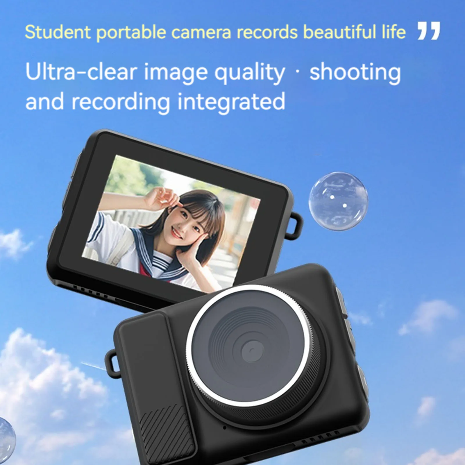 2.7K 5MP Digital Camera with Charging Compartment Portable Video Recorder with LED Fill Light CCD Camera for Outdoor Photography
2.7K 5MP Digital Camera with Charging Compartment Portable Video Recorder with LED Fill Light CCD Camera for Outdoor Photography