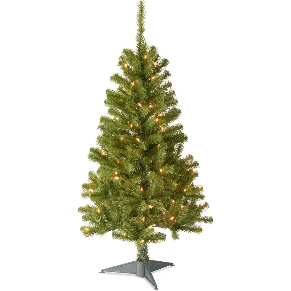 4 ft Pre-Lit Artificial Christmas Tree with 100 Clear Lights and 230 Tips, Including Stand, Green
4 ft Pre-Lit Artificial Christmas Tree with 100 Clear Lights and 230 Tips, Including Stand, Green