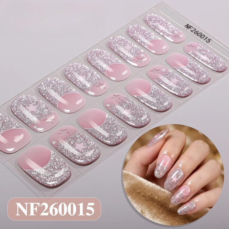 16 наклеек для ногтей с французским блестящим звездным дизайном, полузатвердевшие гелевые, долговечные, самоклеящиеся, полное покрытие, УФ-лак, для идеального маникюра
16 наклеек для ногтей с французским блестящим звездным дизайном, полузатвердевшие гелевые, долговечные, самоклеящиеся, полное покрытие, УФ-лак, для идеального маникюра