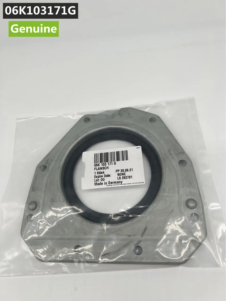 NEW OEM 06K103171G / 06H 103 171 / 06H103171F Rear Main Seal Engine Crankshaft Seal w Flange Fit For Audi VW 2.0T TSI Engines
NEW OEM 06K103171G / 06H 103 171 / 06H103171F Rear Main Seal Engine Crankshaft Seal w Flange Fit For Audi VW 2.0T TSI Engines