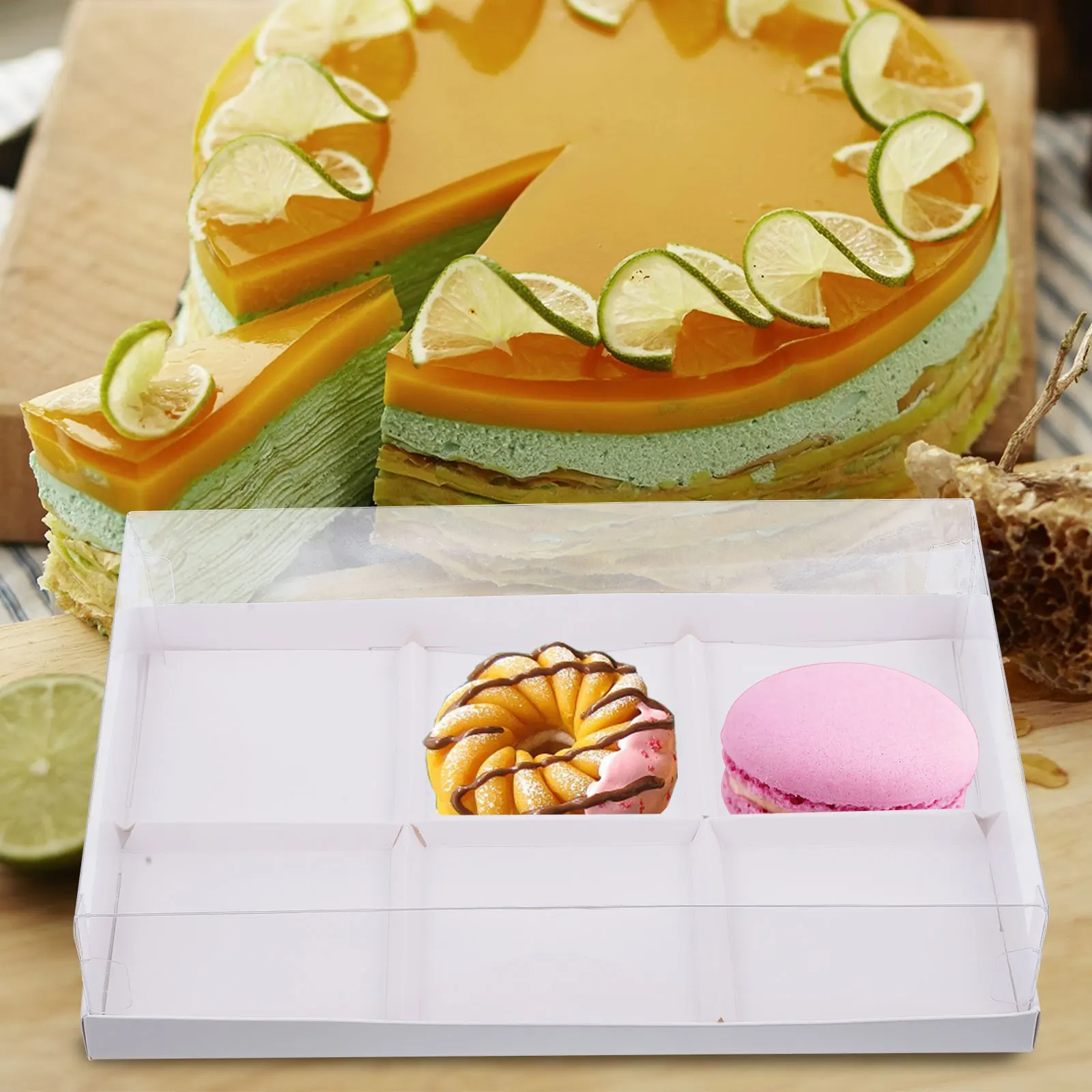 5 шт. прозрачные коробки для выпечки пончиков, контейнеры для кексов, портативные коробки для торта, упаковочные материалы для печенья, контейнеры для кексов
5 шт. прозрачные коробки для выпечки пончиков, контейнеры для кексов, портативные коробки для торта, упаковочные материалы для печенья, контейнеры для кексов