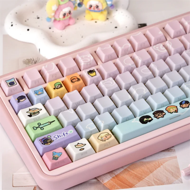 Doubleshot Keycaps Set 126 Keys Cherry Profile Side Print Shine Through Custom PBT Keycaps For 60% 65% 75% Mechanical Keyboard
Doubleshot Keycaps Set 126 Keys Cherry Profile Side Print Shine Through Custom PBT Keycaps For 60% 65% 75% Mechanical Keyboard