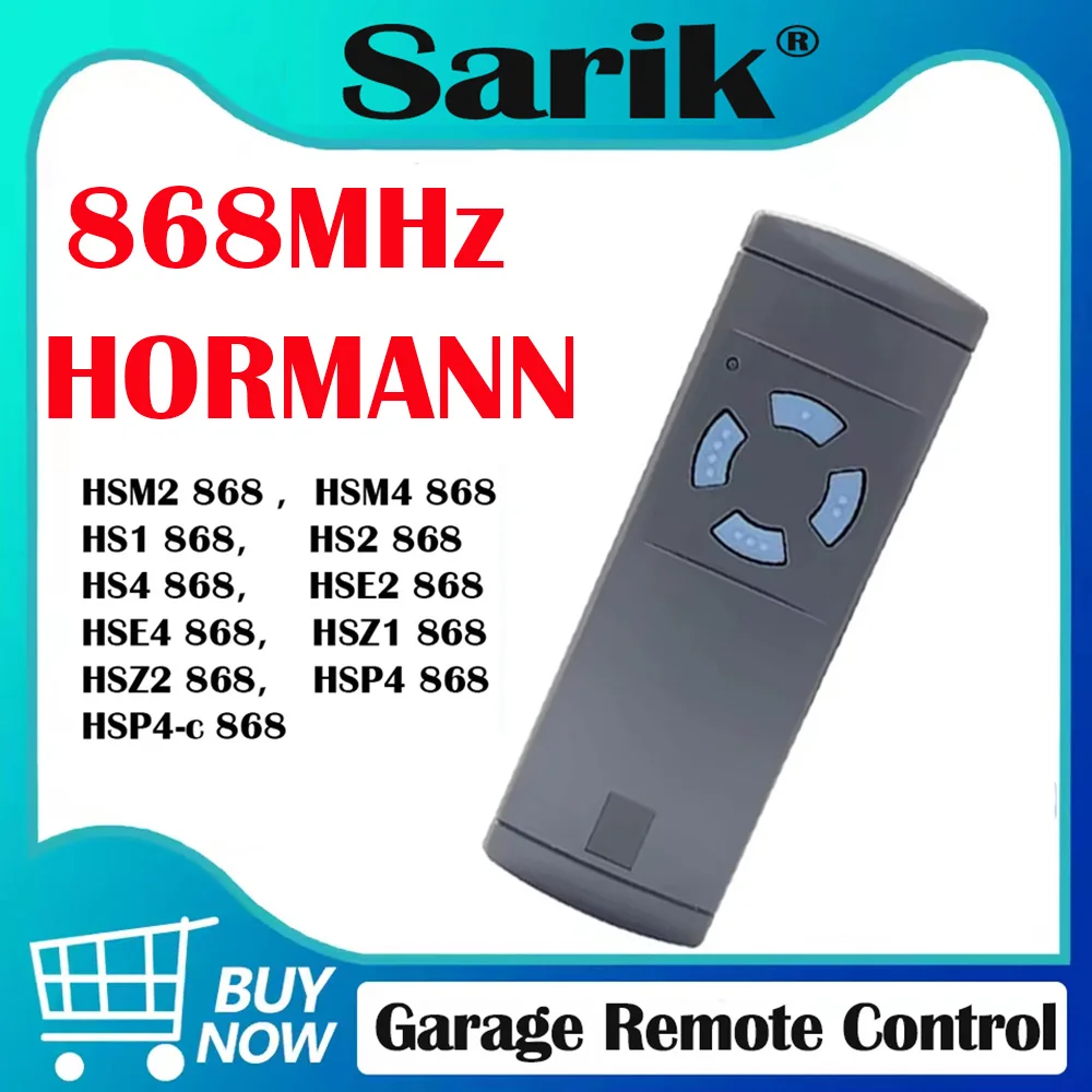 HORMANN Compatible With HSE2 HSE4 HSM2 HSM4 868MHZ Duplicator Remote Control Hand Transmitter
HORMANN Compatible With HSE2 HSE4 HSM2 HSM4 868MHZ Duplicator Remote Control Hand Transmitter