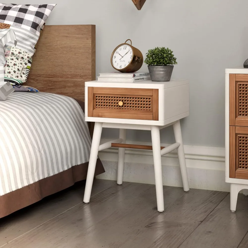Fully-Assembled Modern Farmhouse Clean-Lined Nightstand, End Table with 1 Drawer,Distressed White
Fully-Assembled Modern Farmhouse Clean-Lined Nightstand, End Table with 1 Drawer,Distressed White