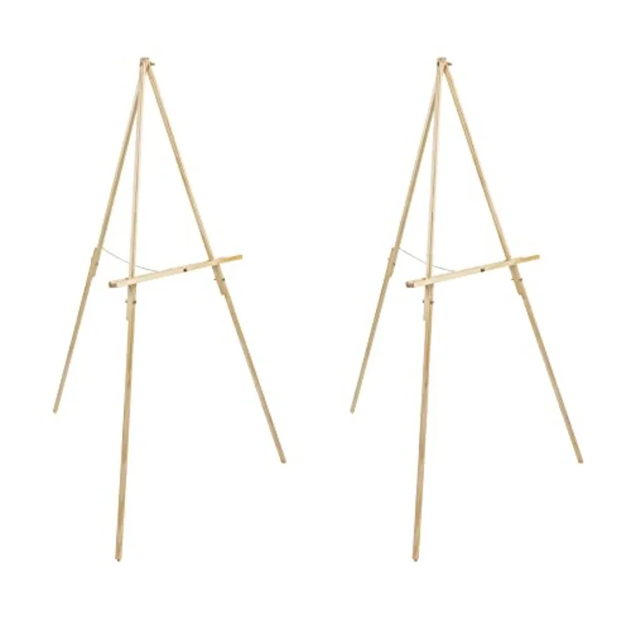 Thrifty Wood Tripod Display Easel Stand for Painting Pack of 2 - Durable Light Weight Adjustable Angle for Drawing and Painting
Thrifty Wood Tripod Display Easel Stand for Painting Pack of 2 - Durable Light Weight Adjustable Angle for Drawing and Painting
