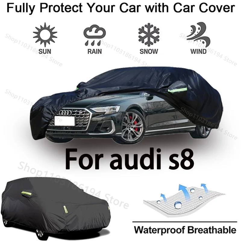 Full Car Cover For Audi S8 Outdoor Protective Gear-Snowproof, Sunshield, Waterproof and Dustproof Automobile Accessories
Full Car Cover For Audi S8 Outdoor Protective Gear-Snowproof, Sunshield, Waterproof and Dustproof Automobile Accessories