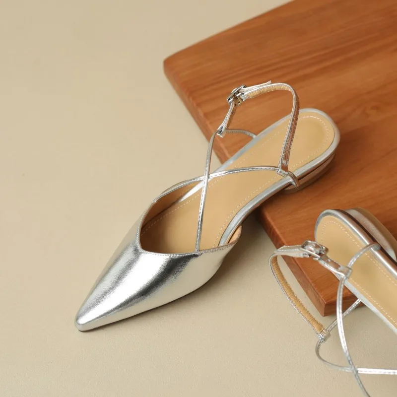 Women Baotou Sandals Fashion Pointed High Heels Sexy Slingbacks Women Sandals Comfort Elegant Silver Single Shoe Sandalias Mujer
Women Baotou Sandals Fashion Pointed High Heels Sexy Slingbacks Women Sandals Comfort Elegant Silver Single Shoe Sandalias Mujer
