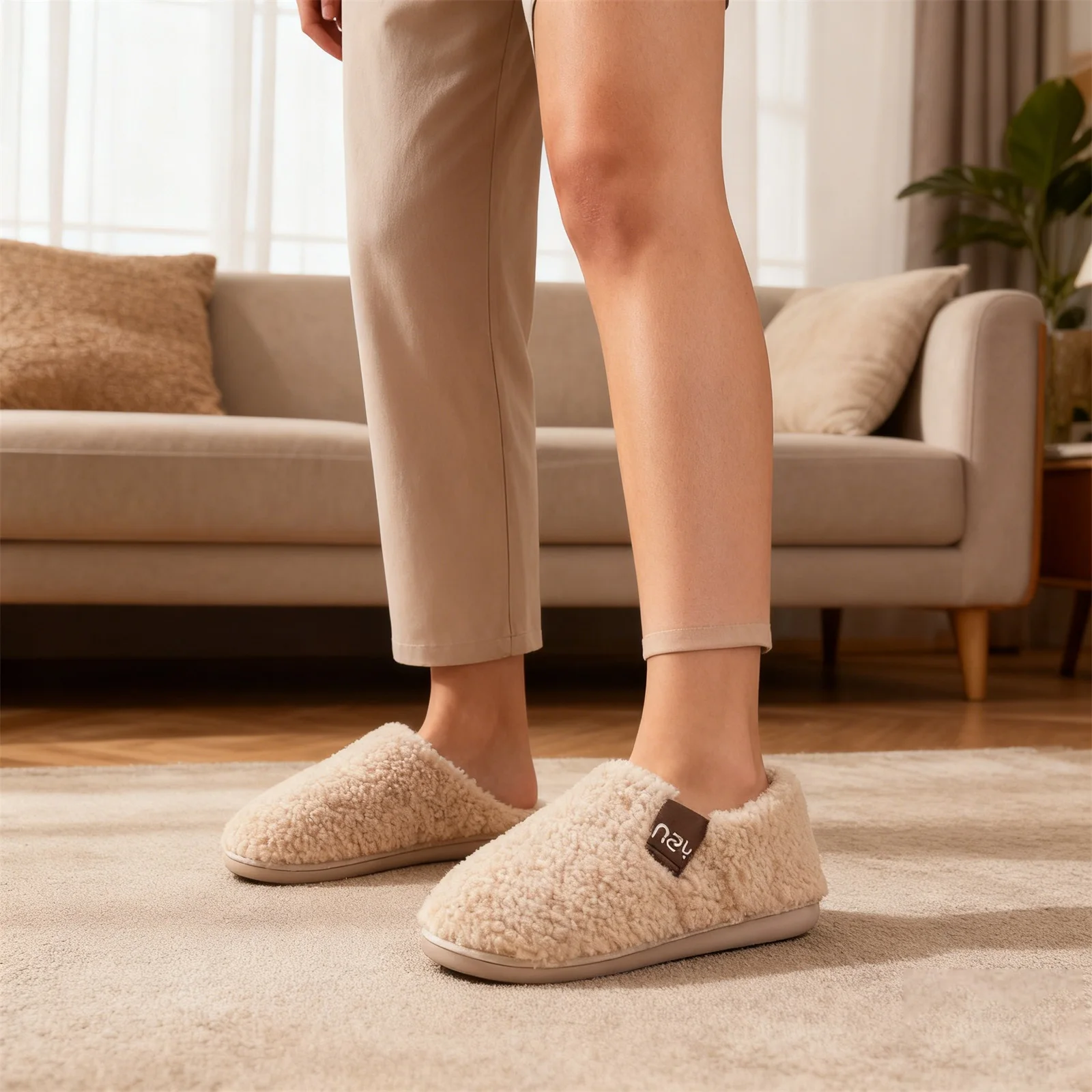 Women's Solid Color Soft Sole Slippers Winter Warm Anti-Slip Home Slippers Comfortable Indoor Outdoor Simple Couple Slippers
Women's Solid Color Soft Sole Slippers Winter Warm Anti-Slip Home Slippers Comfortable Indoor Outdoor Simple Couple Slippers