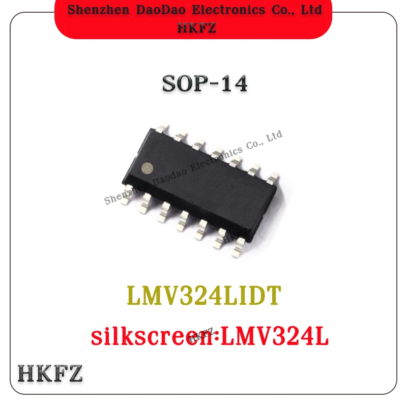 LMV324LIDT Silk screen LMV324L SOP-14 four-way operational amplifier chip new original
LMV324LIDT Silk screen LMV324L SOP-14 four-way operational amplifier chip new original