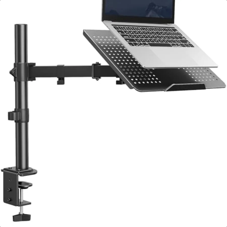 Laptop Desk Mount 17' to 32' Monitor Arm Ventilated Tray Fully Adjustable with Tilt Swivel Rotation Holds up to 22 lbs
Laptop Desk Mount 17' to 32' Monitor Arm Ventilated Tray Fully Adjustable with Tilt Swivel Rotation Holds up to 22 lbs