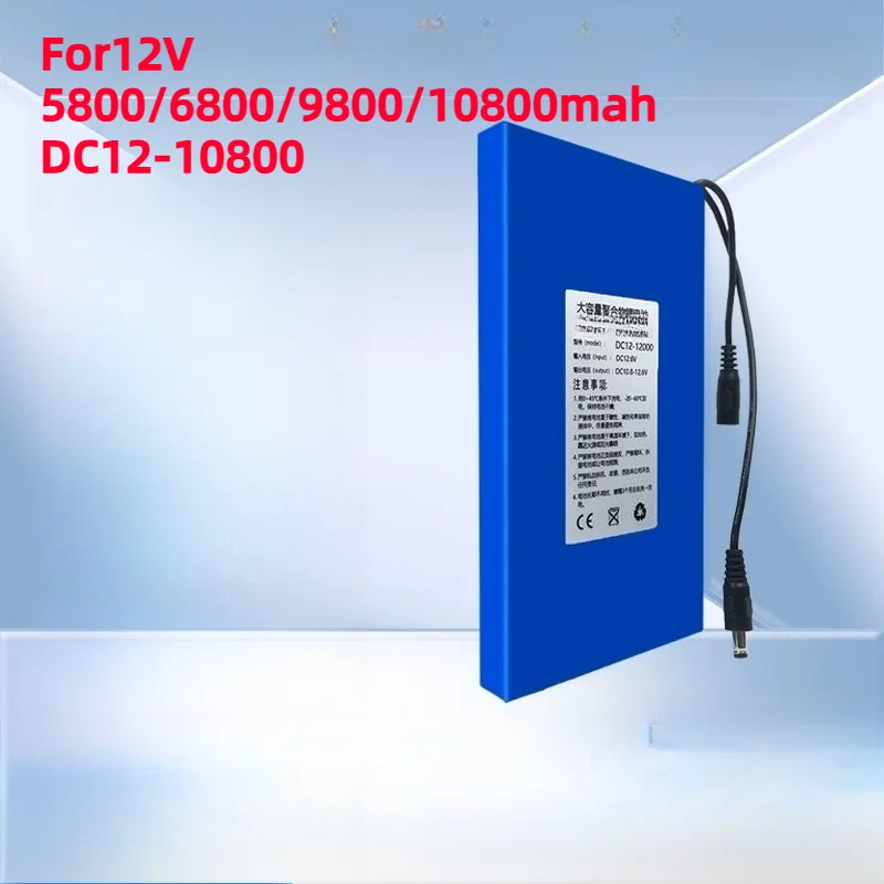 For12V 5800mah DC12-10800 Polymer Lithium Ultra-thin Battery Pack Monitoring LED Light Box Solar Equipment Outdoor Small Size
For12V 5800mah DC12-10800 Polymer Lithium Ultra-thin Battery Pack Monitoring LED Light Box Solar Equipment Outdoor Small Size