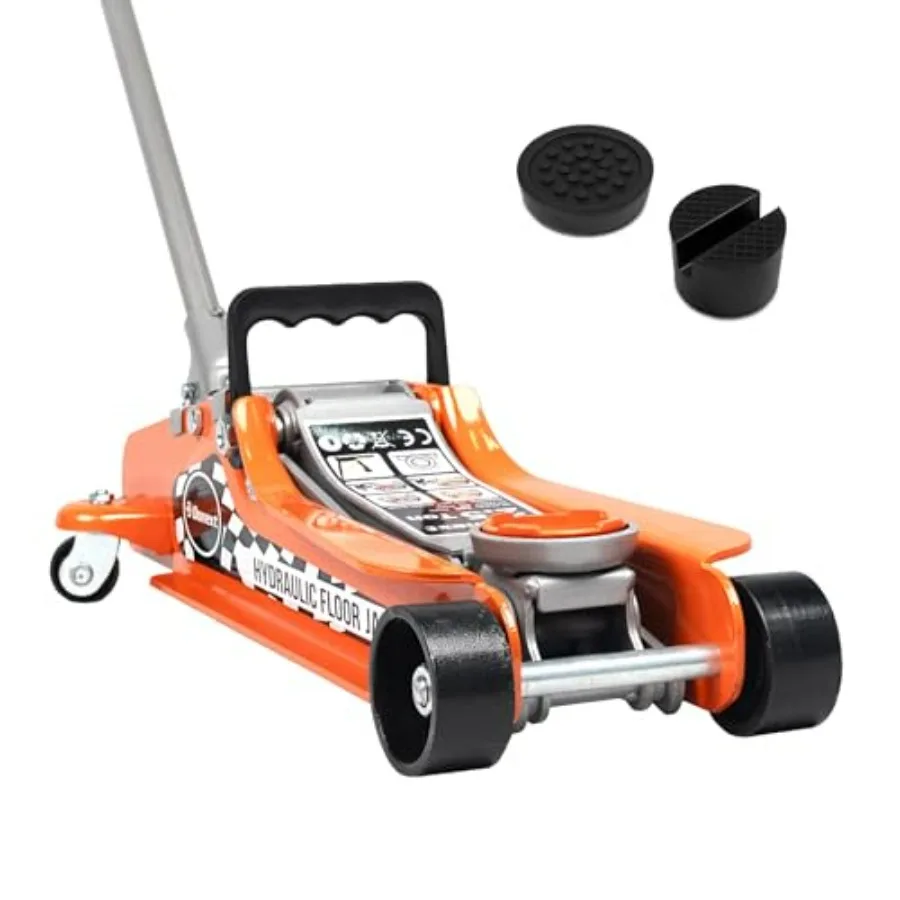2.5 Ton Steel Floor Jack Low Profile Hydraulic Racing Floor Jack with Single Piston Lift Pump Lifting Range 3-3/8 - 14-15/16 Bl
2.5 Ton Steel Floor Jack Low Profile Hydraulic Racing Floor Jack with Single Piston Lift Pump Lifting Range 3-3/8 - 14-15/16 Bl