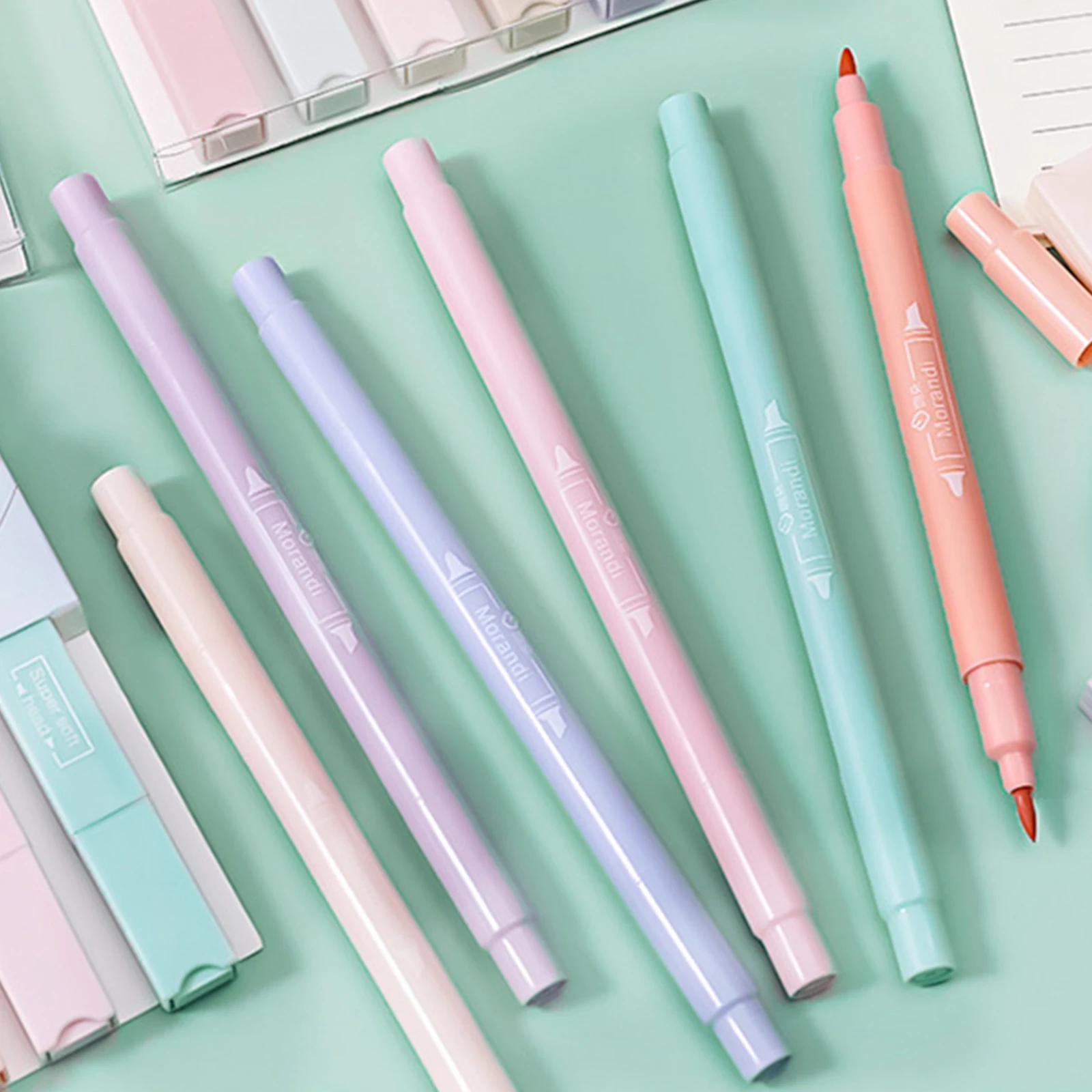 New 6Pcs Highlighters Pen Double Tips Pastel Color Kawaii School Stationery Sketch Graffiti Marker for Student office supplies
New 6Pcs Highlighters Pen Double Tips Pastel Color Kawaii School Stationery Sketch Graffiti Marker for Student office supplies