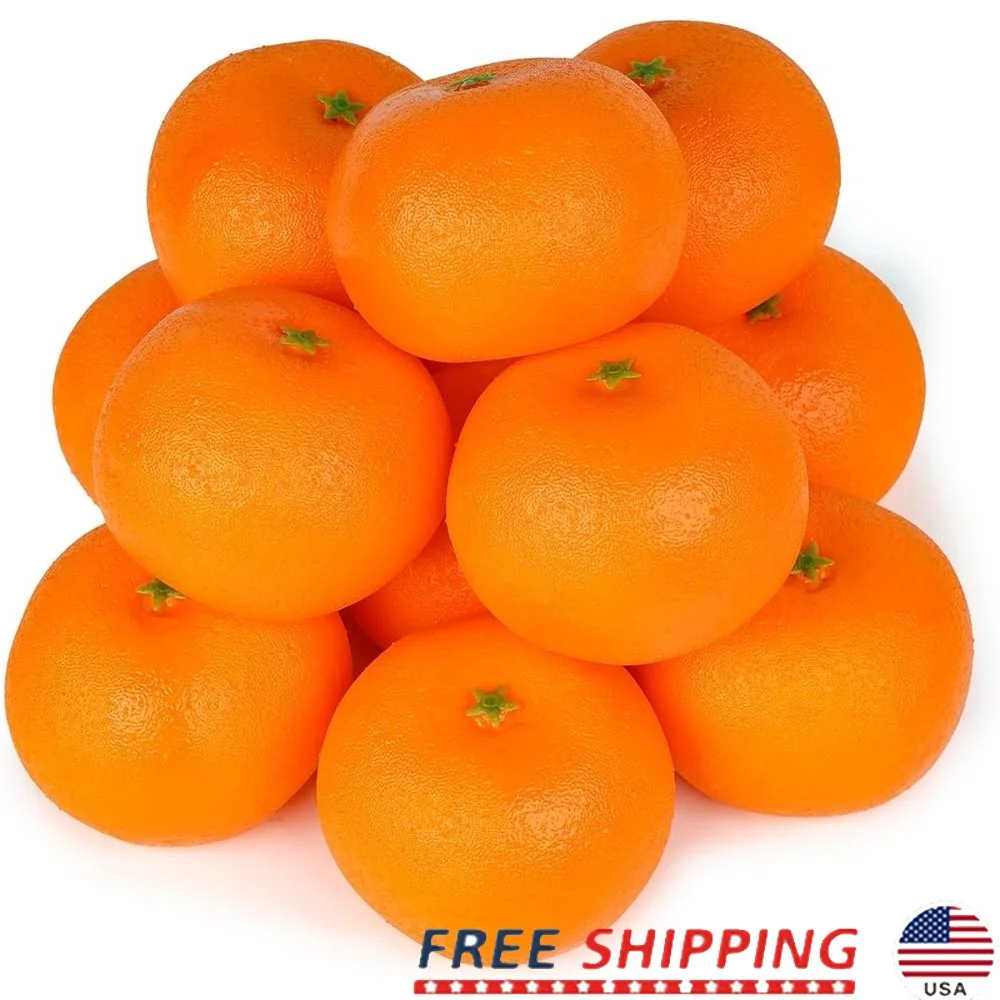 12 PCS Fake Oranges Artificial Fruit Decorative Foam Oranges Home Kitchen Photography Prop Display Wedding Party Decor
12 PCS Fake Oranges Artificial Fruit Decorative Foam Oranges Home Kitchen Photography Prop Display Wedding Party Decor