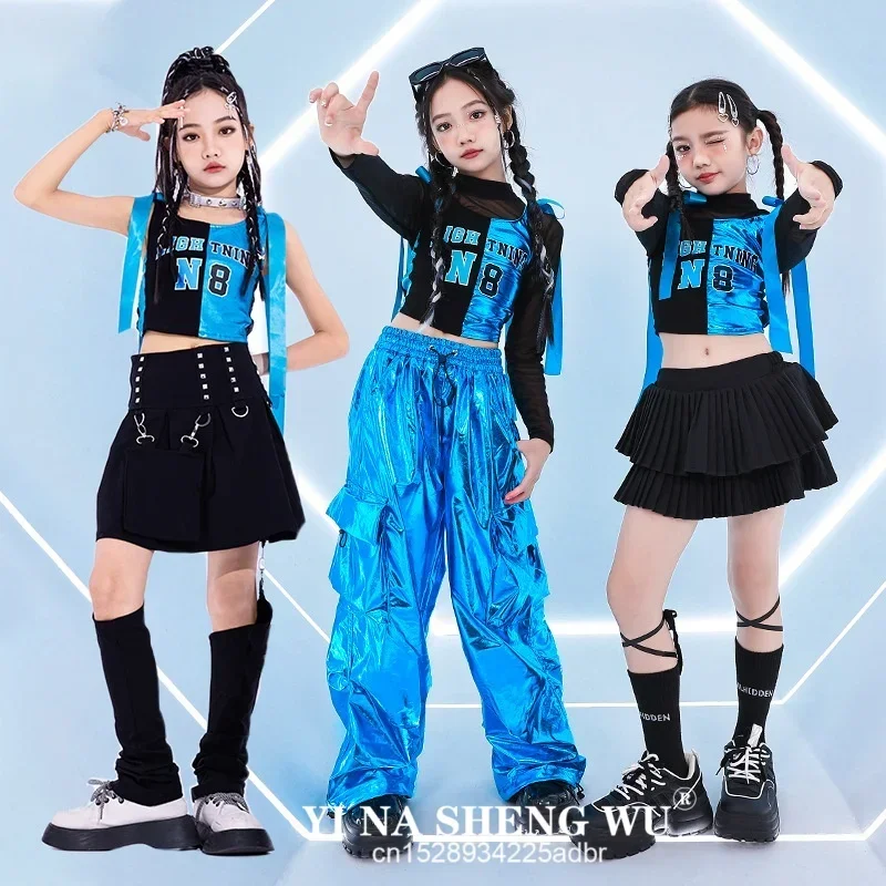 Girls Cool Kpop Cheerleading Group Outfits Kids Jazz Dance Street Dance Costumes New Children Stage Performance Dancewear
Girls Cool Kpop Cheerleading Group Outfits Kids Jazz Dance Street Dance Costumes New Children Stage Performance Dancewear