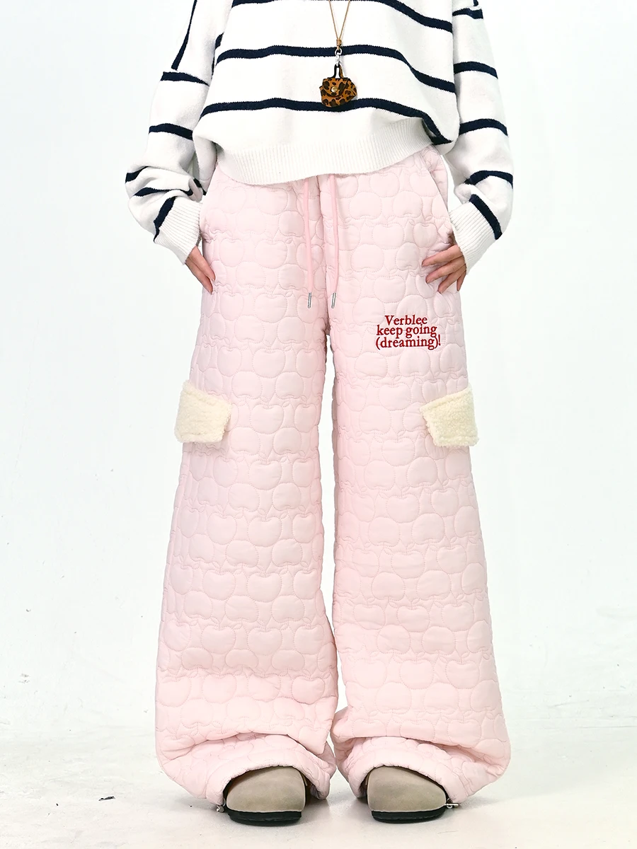 Теплые повседневные женские брюки свободного кроя с широкими штанинами, новинка зимы, в японском стиле, с завышенной талией, из хлопка
Теплые повседневные женские брюки свободного кроя с широкими штанинами, новинка зимы, в японском стиле, с завышенной талией, из хлопка