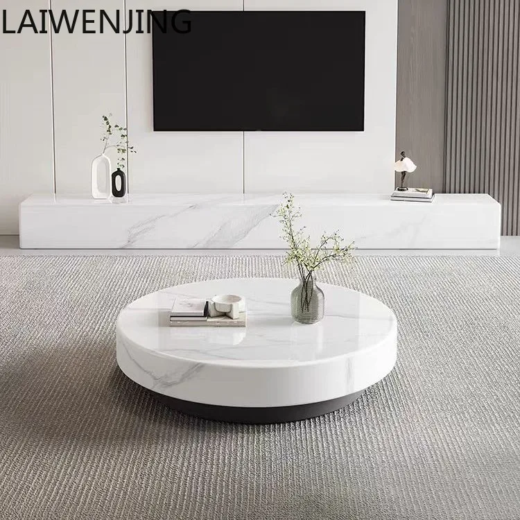 HLZ new simple modern cream style living room household marble coffee table round coffee table
HLZ new simple modern cream style living room household marble coffee table round coffee table