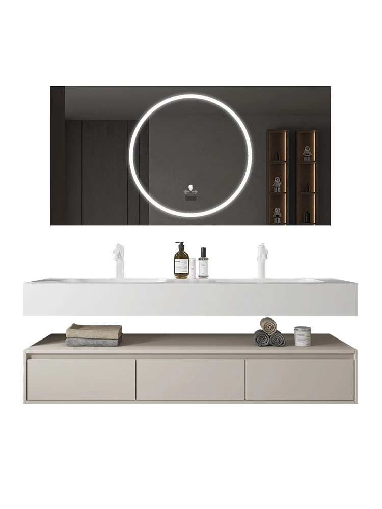 Double Sink Modern Design Wall Mounted Bathroom Vanity Hotel Bathroom Set
Double Sink Modern Design Wall Mounted Bathroom Vanity Hotel Bathroom Set