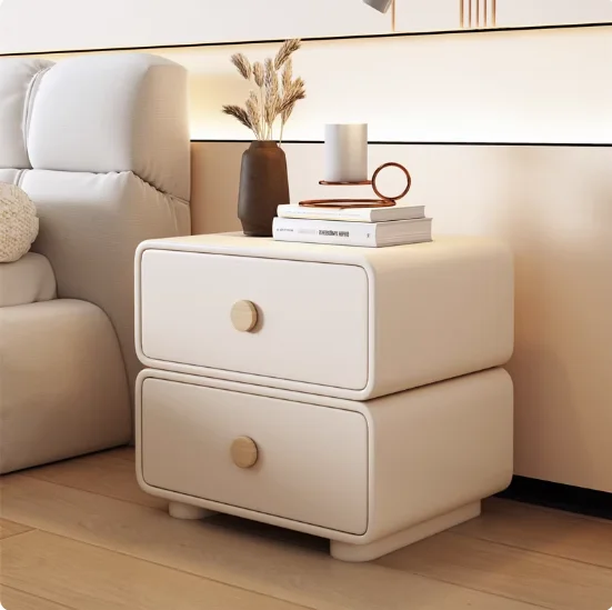 Cream-Style Minimalist Modern Bedside Table Compact Bedroom Storage Cabinet for Small Spaces Bedside Cabinet with Built-in Stora
Cream-Style Minimalist Modern Bedside Table Compact Bedroom Storage Cabinet for Small Spaces Bedside Cabinet with Built-in Stora