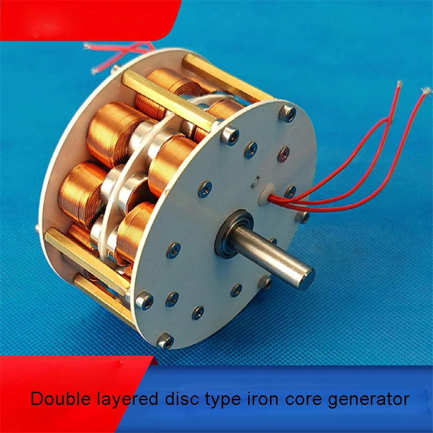 Micro Double-layer Disk Type Iron Core Generator With High-efficiency Multipole Three-phase AC Permanent Magnet Brushless Power
Micro Double-layer Disk Type Iron Core Generator With High-efficiency Multipole Three-phase AC Permanent Magnet Brushless Power