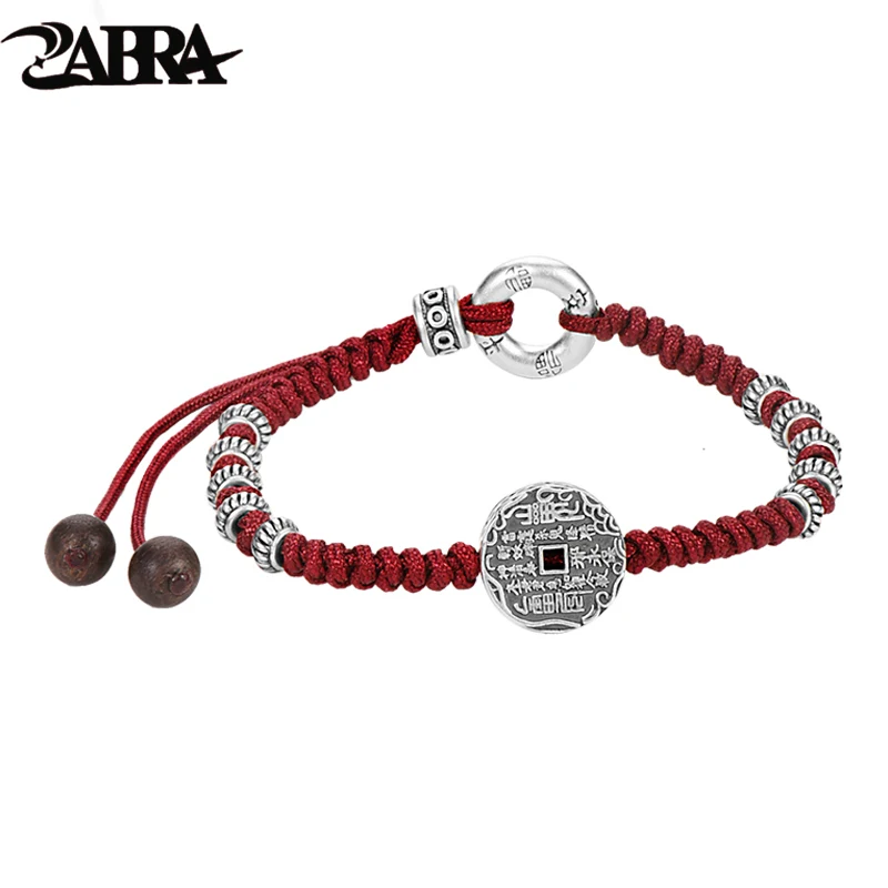 ZABRA 990 Pure Silver Mountain Ghost Money Bracelet for Men and Women, Retro Woven Red Hand Rope
ZABRA 990 Pure Silver Mountain Ghost Money Bracelet for Men and Women, Retro Woven Red Hand Rope