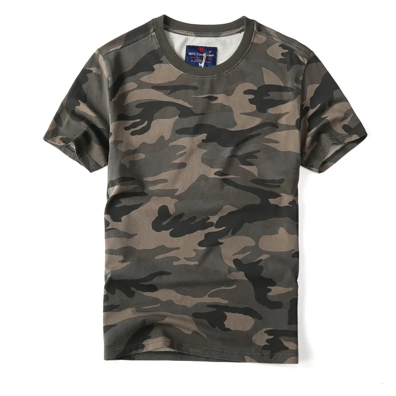 Summer short sleeve loose camouflage T-shirt MEN'S cotton breathable sweat-absorbent round neck tee tops
Summer short sleeve loose camouflage T-shirt MEN'S cotton breathable sweat-absorbent round neck tee tops