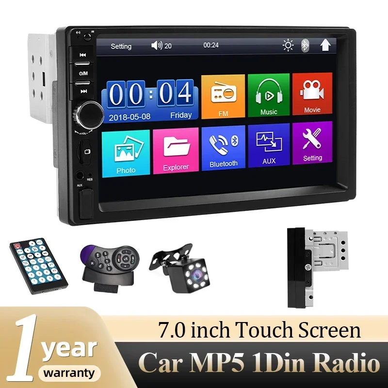 Bileeko 7 Inch 1 Din Car Radio MP5 Multimedia Player Touch Screen FM Aux Input USB Mirror Link Universal Autoradio BT5.0
Bileeko 7 Inch 1 Din Car Radio MP5 Multimedia Player Touch Screen FM Aux Input USB Mirror Link Universal Autoradio BT5.0
