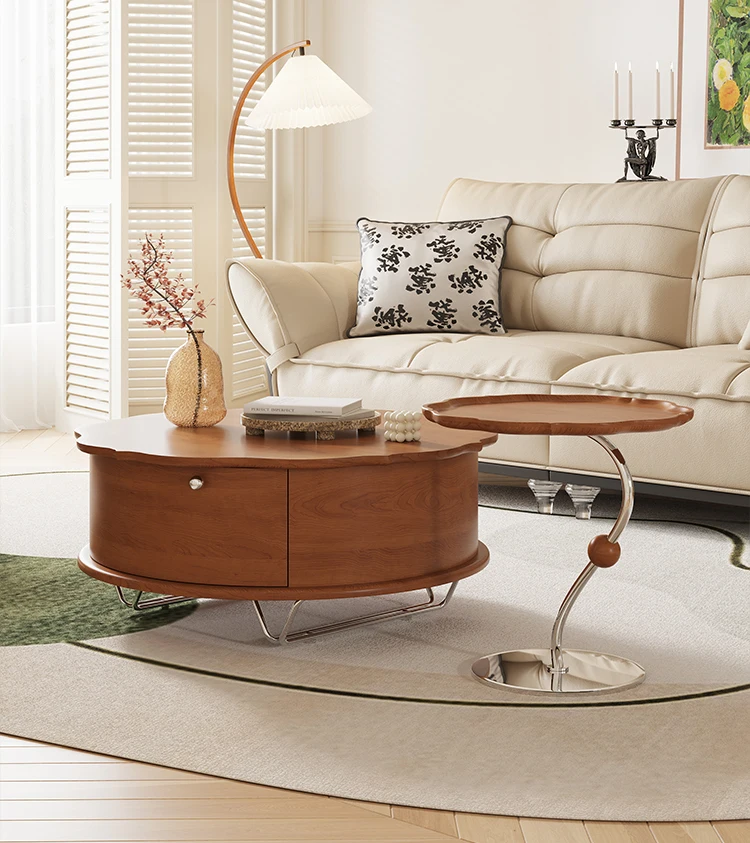 French Retro Small Coffee Table Living Room Home Sofa Corner Table Modern Light Luxury Solid Wood Shaped Side Table
French Retro Small Coffee Table Living Room Home Sofa Corner Table Modern Light Luxury Solid Wood Shaped Side Table