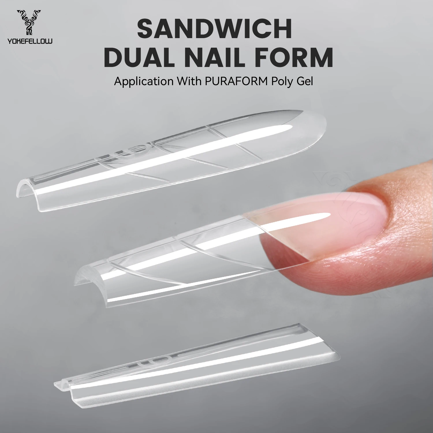 NEW YOKEFELLOW Sandwich Dual Nail Form 240Pcs 15size Coffin Extensions-Dual Forms Top Mold Bottom Mold For Easy Nail Extensions
NEW YOKEFELLOW Sandwich Dual Nail Form 240Pcs 15size Coffin Extensions-Dual Forms Top Mold Bottom Mold For Easy Nail Extensions