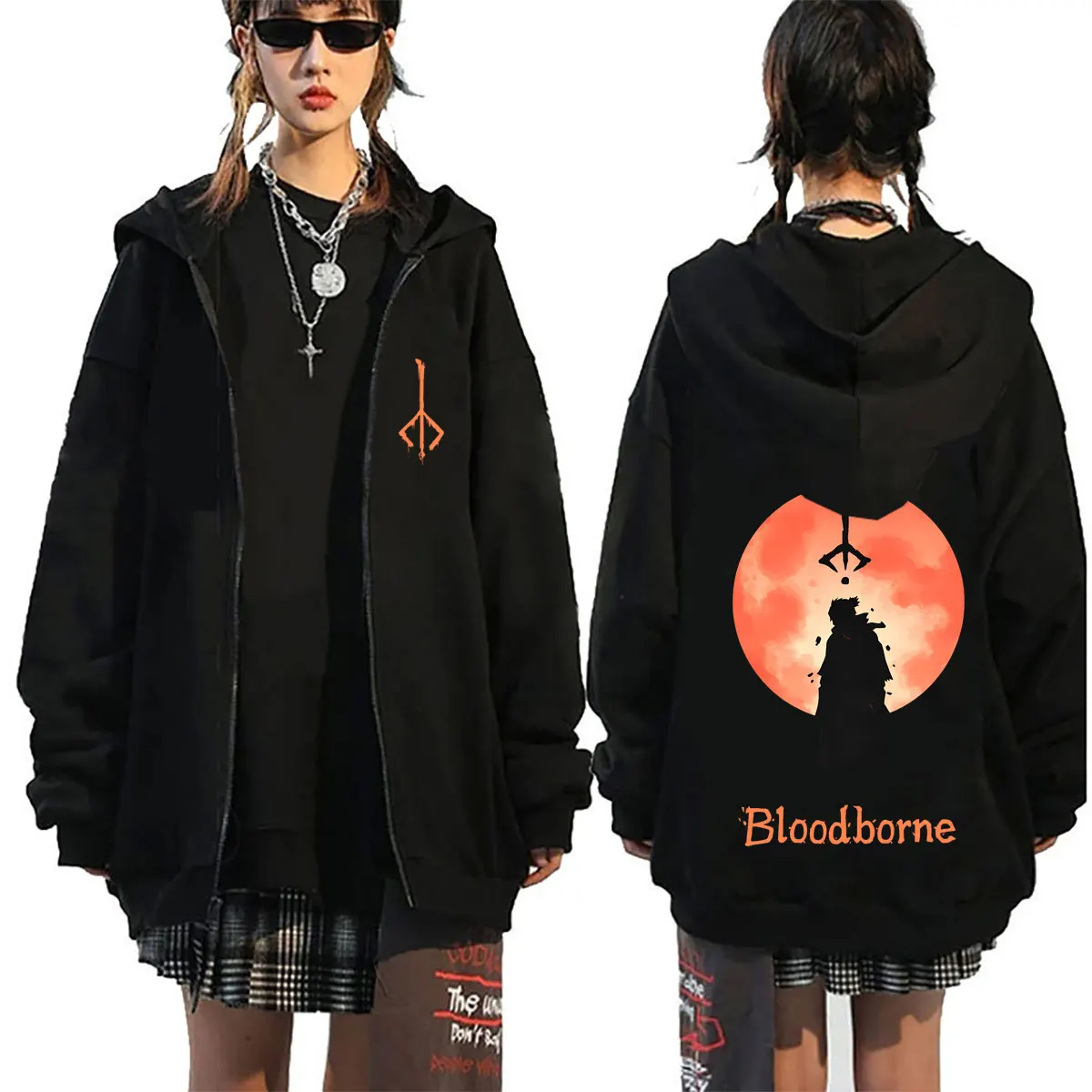 Game Bloodborne Graphic Zipper Hoodie Men Women Fashion Vintage Zip Up Jacket Male Casual Oversized Zip Up Sweatshirt Streetwear
Game Bloodborne Graphic Zipper Hoodie Men Women Fashion Vintage Zip Up Jacket Male Casual Oversized Zip Up Sweatshirt Streetwear