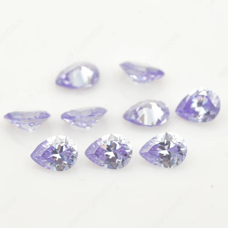 Pear Cut 5A Lavender 2x3~18x25mm Synthetic Gems CZ Stone Loose Cubic Zirconia For Jewelry Gemstone Wholesale High Quality
Pear Cut 5A Lavender 2x3~18x25mm Synthetic Gems CZ Stone Loose Cubic Zirconia For Jewelry Gemstone Wholesale High Quality