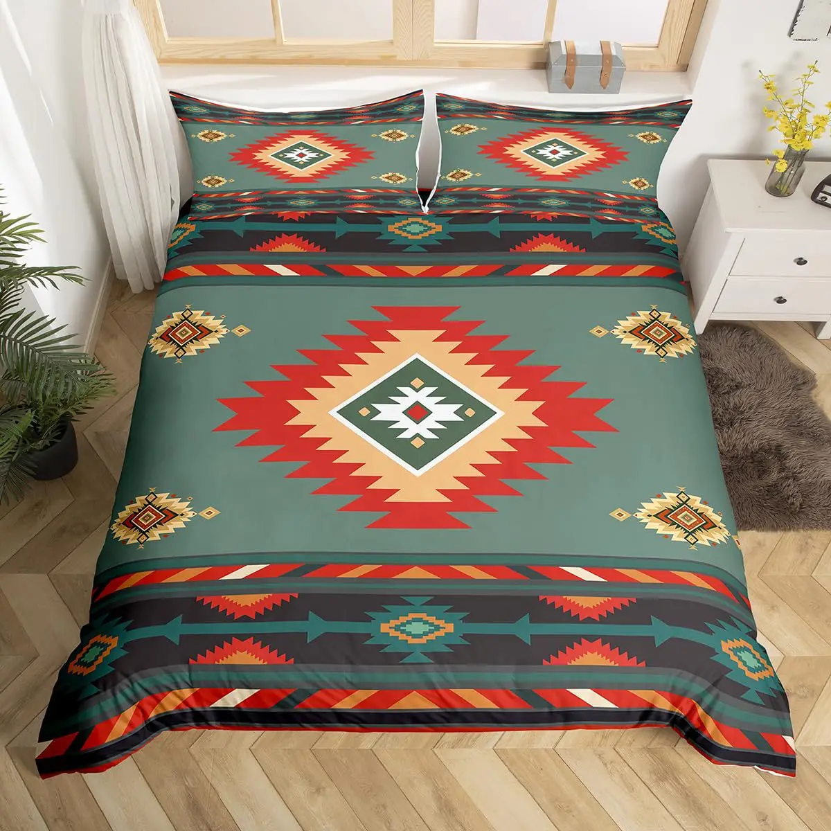 2/3pcs bedding set Digital Print Comfortable Duvet Cover for Home Bedroom Decoration, 1 Duvet Cover and 2pillowcase with Zippers
2/3pcs bedding set Digital Print Comfortable Duvet Cover for Home Bedroom Decoration, 1 Duvet Cover and 2pillowcase with Zippers