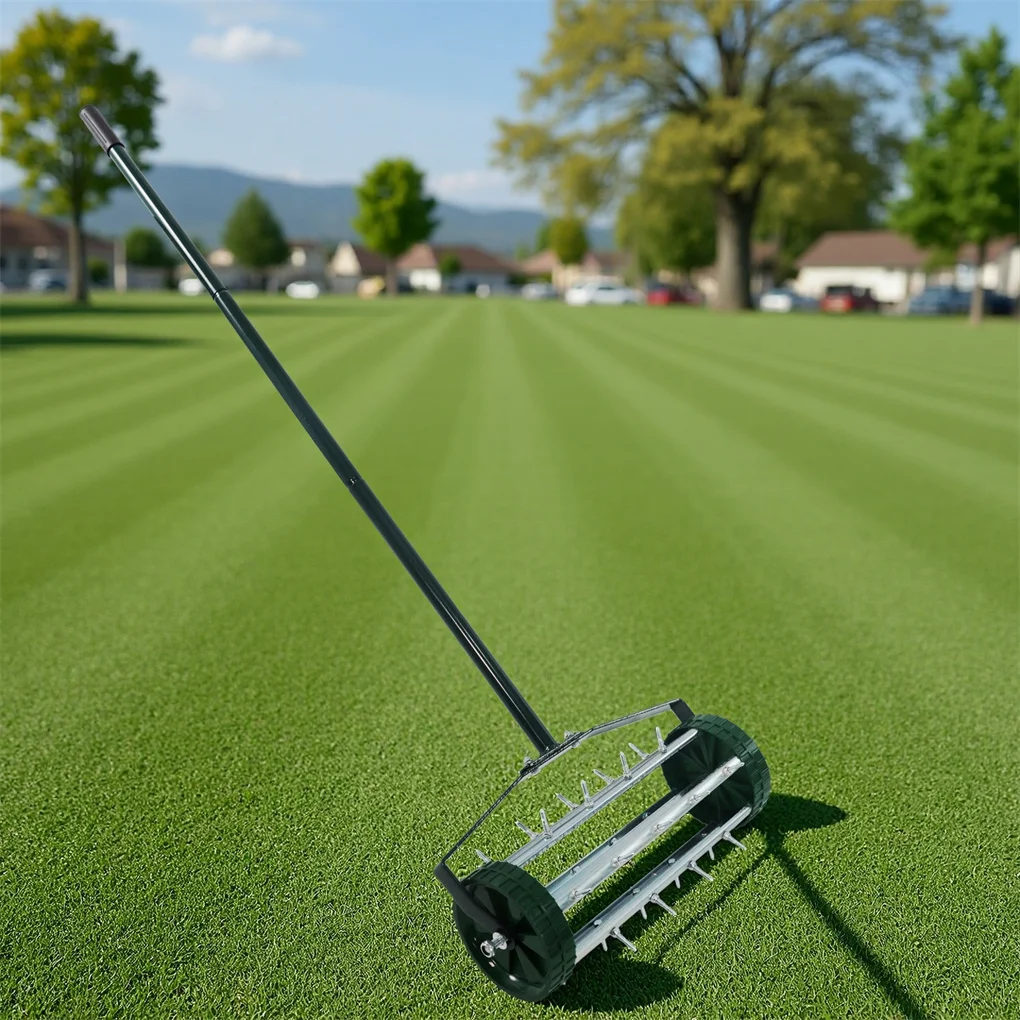 Сверхмощный аэратор для газона на колесиках, аэратор для газона на колесиках, роторный аэратор для газона с шипами, садовый инструмент с длиной 3 предмета
Сверхмощный аэратор для газона на колесиках, аэратор для газона на колесиках, роторный аэратор для газона с шипами, садовый инструмент с длиной 3 предмета