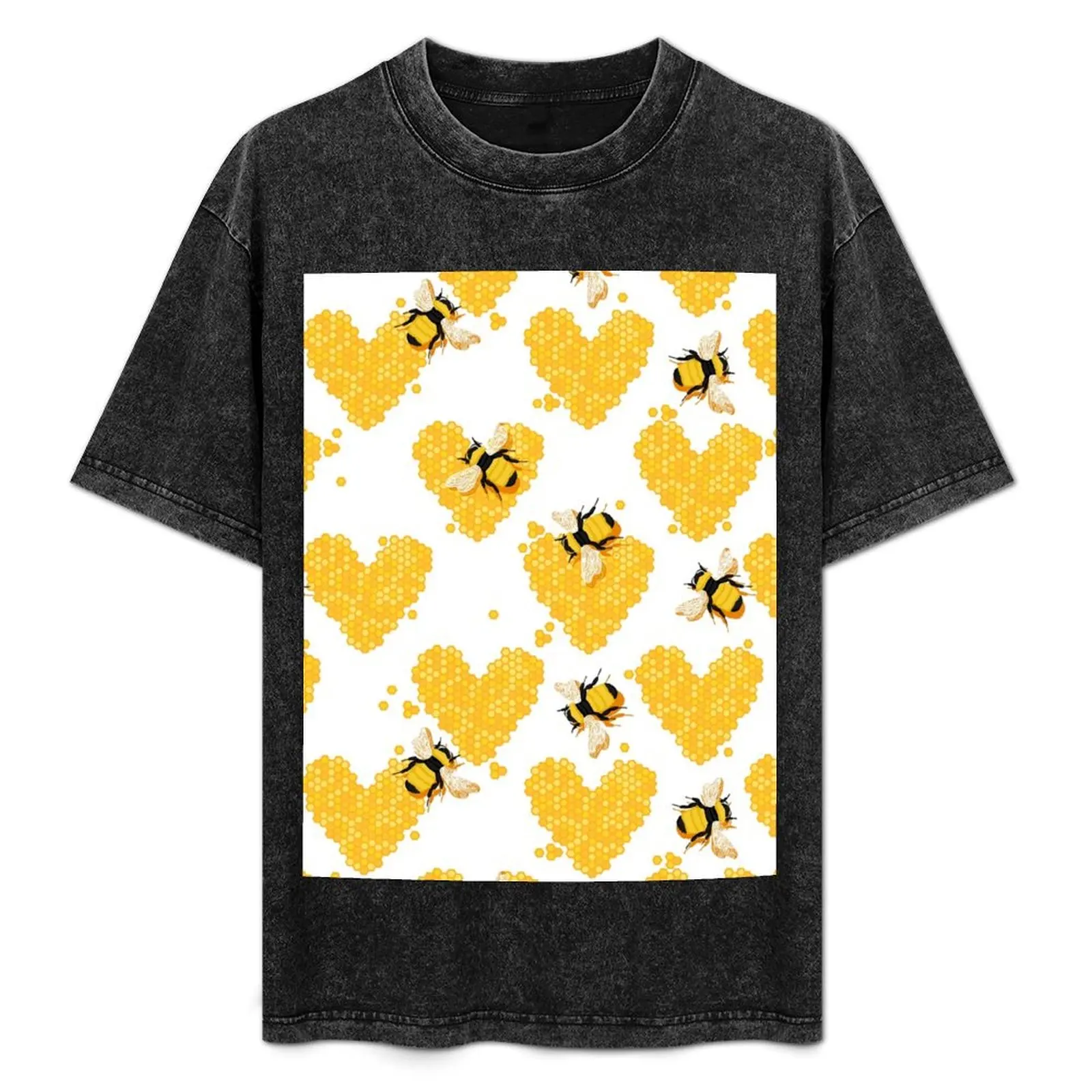 Honey & Bees T-Shirt Modern Print Casual T-Shirt
Honey & Bees T-Shirt Modern Print Casual T-Shirt