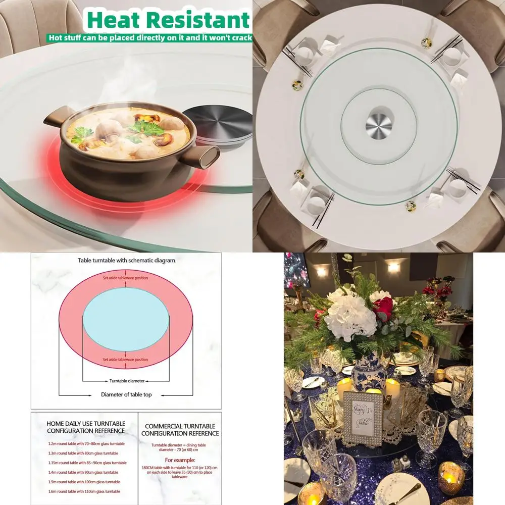 18.9 Glass Lazy Susan with Swivel Assist for Smooth, Silent Dining Table Rotation
18.9 Glass Lazy Susan with Swivel Assist for Smooth, Silent Dining Table Rotation