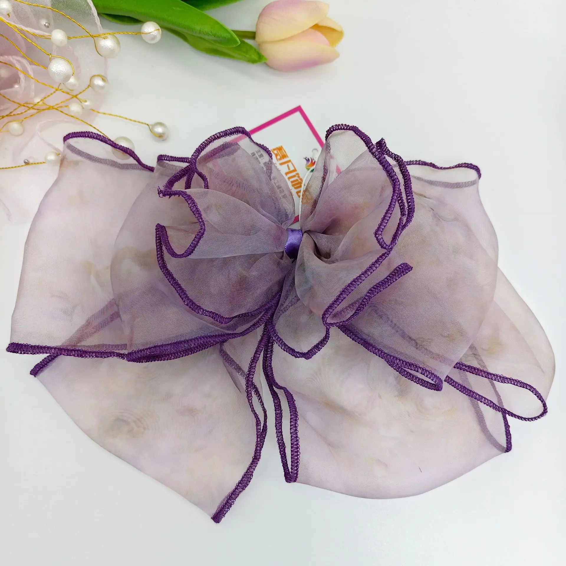 2026 New Elegant Mesh Bow Hairpin Purple Smudge Gentle Temperament Spring Clip Hair Accessories Back of Head High Sense Female 1PC
2026 New Elegant Mesh Bow Hairpin Purple Smudge Gentle Temperament Spring Clip Hair Accessories Back of Head High Sense Female 1PC