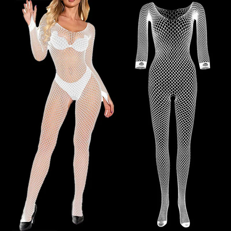 Fishnet Jumpsuit Hot Backless Sexy For Women Summer Crotchless Body Stocking Long Sleeve Mesh Lingerie Cosplay Jump Suit
Fishnet Jumpsuit Hot Backless Sexy For Women Summer Crotchless Body Stocking Long Sleeve Mesh Lingerie Cosplay Jump Suit