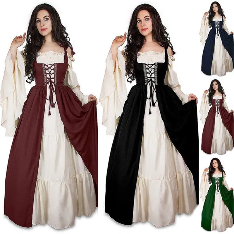 Womens Retro Two-piece Medieval Dress Halloween Costume Ladies Fashionable Vintage Outfit Winter Collection C153q9zy
Womens Retro Two-piece Medieval Dress Halloween Costume Ladies Fashionable Vintage Outfit Winter Collection C153q9zy