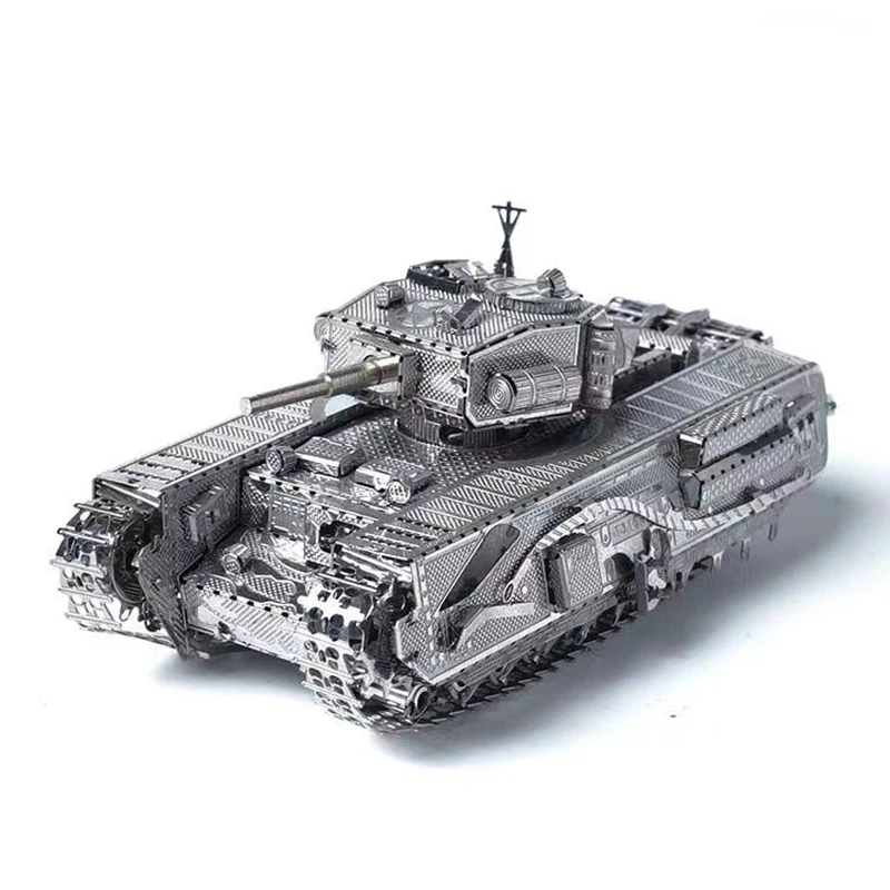 New Churchill Tank Model 3D Metal Puzzle Kits Military Tank Assembly Model Laser Cutting Puzzle Jigsaw Toys For Kids Adult
New Churchill Tank Model 3D Metal Puzzle Kits Military Tank Assembly Model Laser Cutting Puzzle Jigsaw Toys For Kids Adult