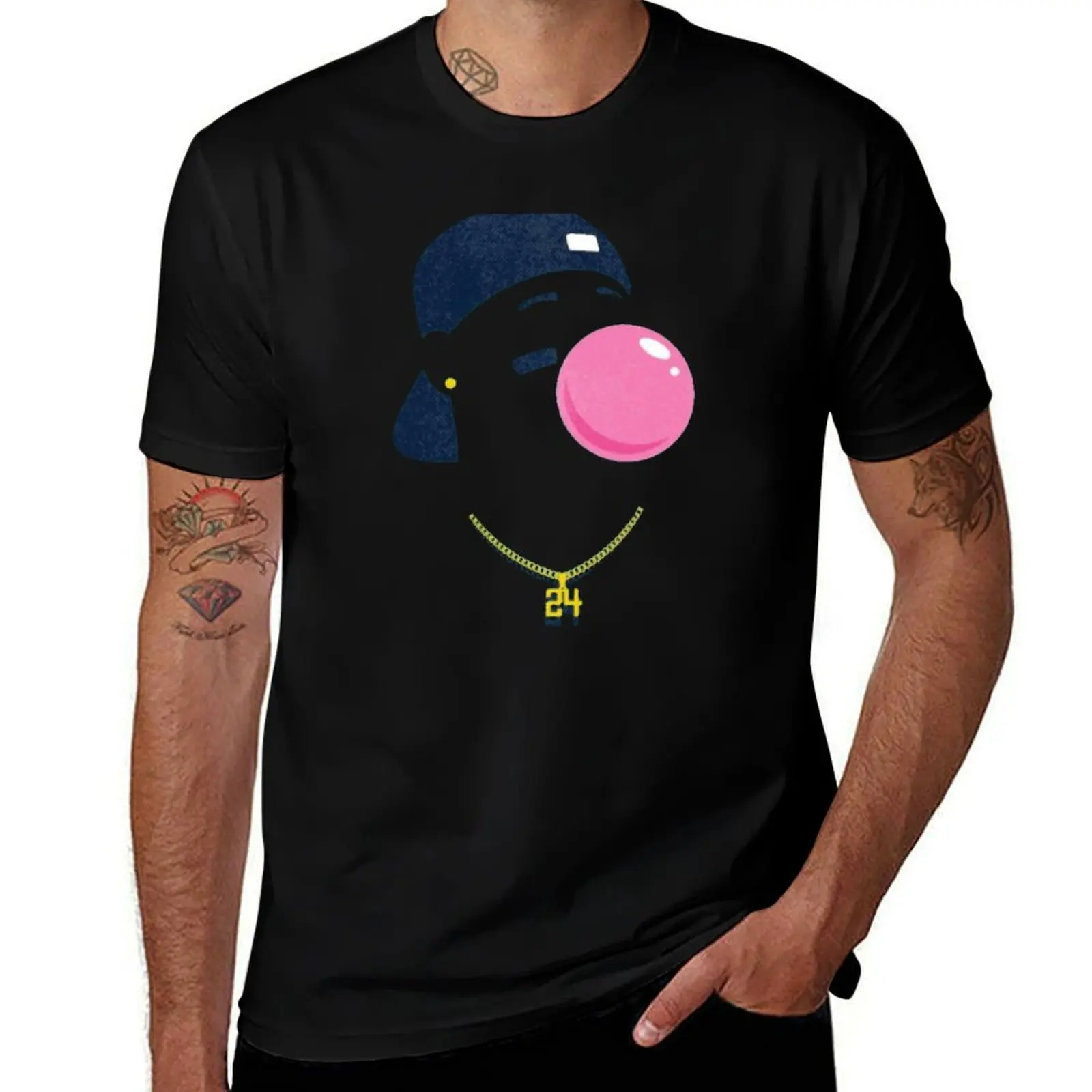 Baseball - Ken Griffey Jr. - Bubblegum T-Shirt oversizeds man t shirt vintage clothes oversized t shirts for men
Baseball - Ken Griffey Jr. - Bubblegum T-Shirt oversizeds man t shirt vintage clothes oversized t shirts for men