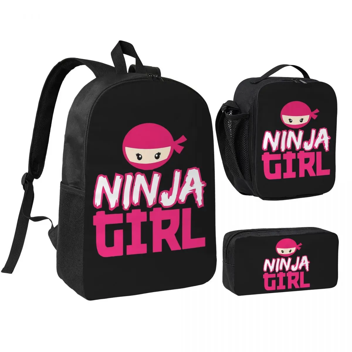 Spy Ninja Girl Backpack Boys Girls BookBag School Bag Shoulder Bags 3ps Insulated Lunch Bag Pencil Case
Spy Ninja Girl Backpack Boys Girls BookBag School Bag Shoulder Bags 3ps Insulated Lunch Bag Pencil Case